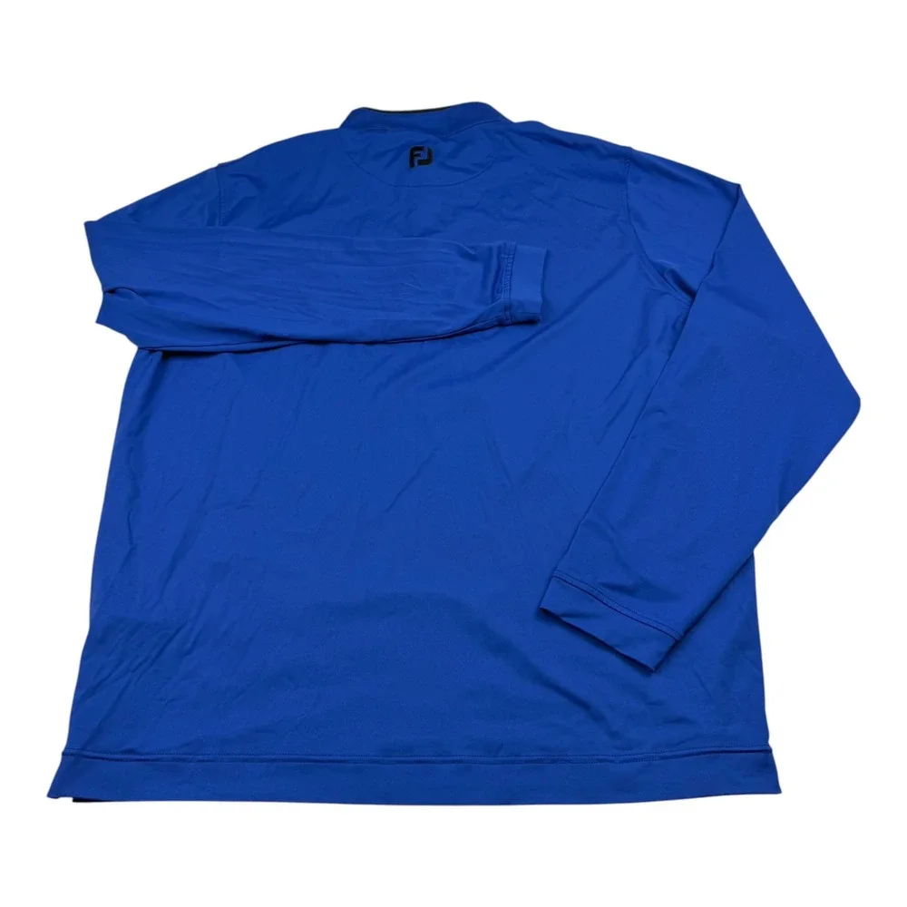 FootJoy‎ Mens XL Royal Blue 1/4 Zip Pullover Golf Performance Long Sleeve Shirt